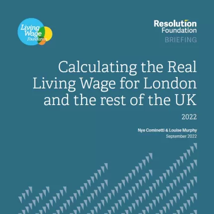 Calculation of the real Living Wage Report 2022