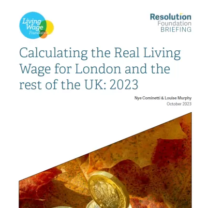 Calculating the real Living Wage 2023 report