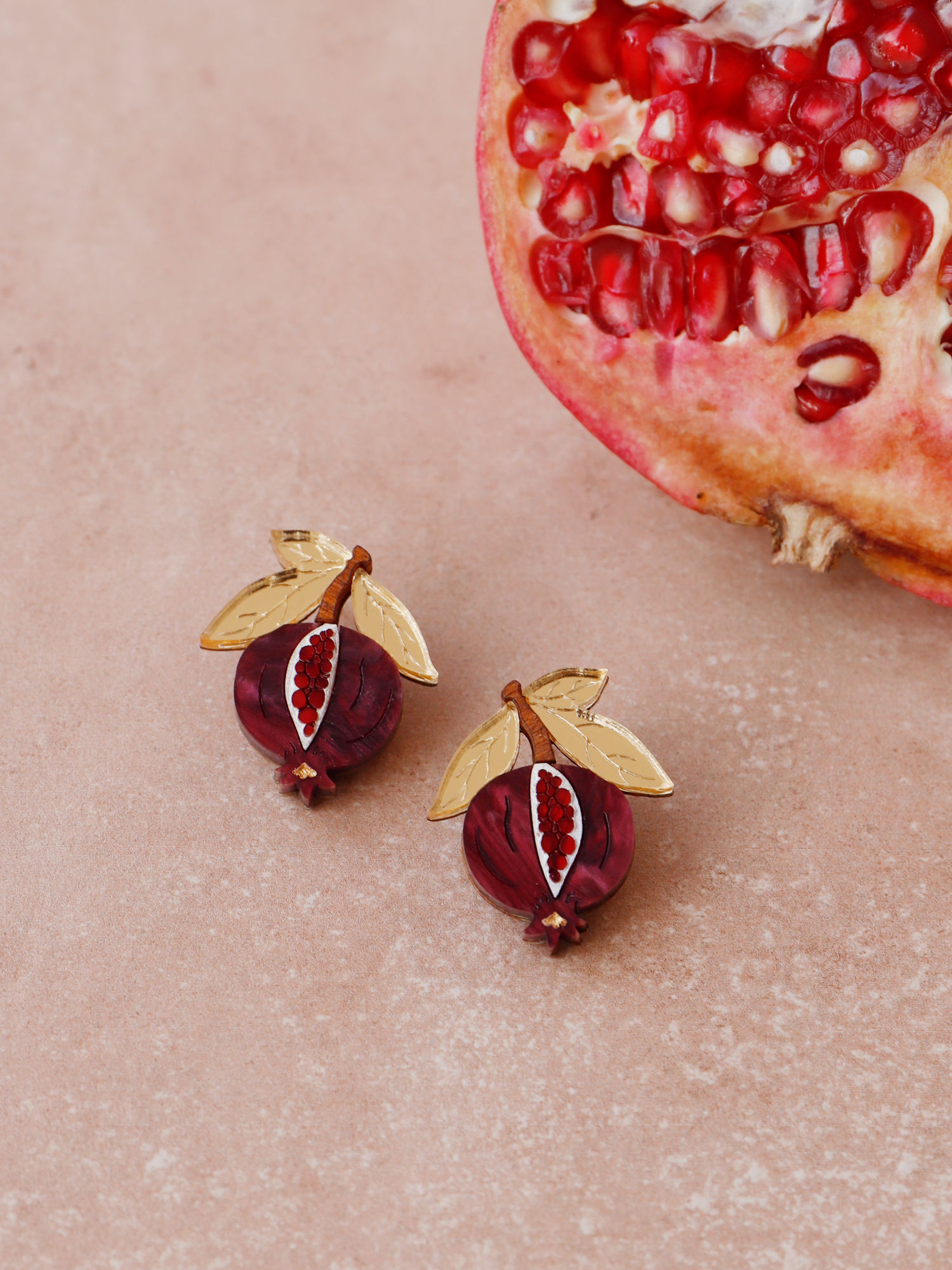 Pomegranate earrings  