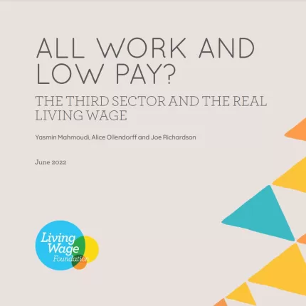 All Work and Low Pay report cover