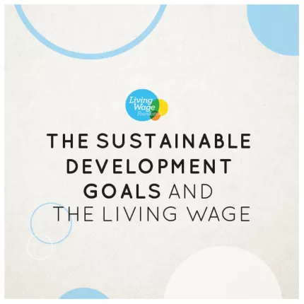 Sustainable Development Goals and the Living Wage front cover of report