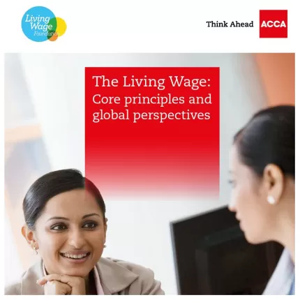 Core Principles of the LIving Wage front cover PDF
