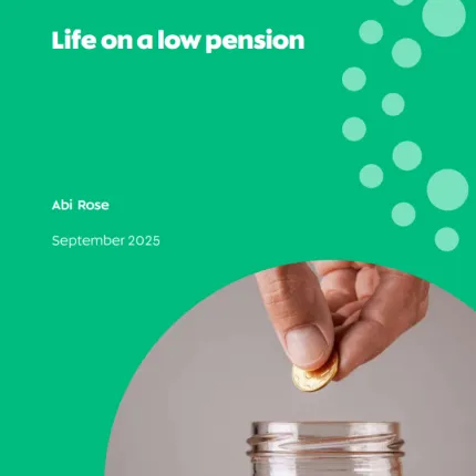 Life on low pension report cover