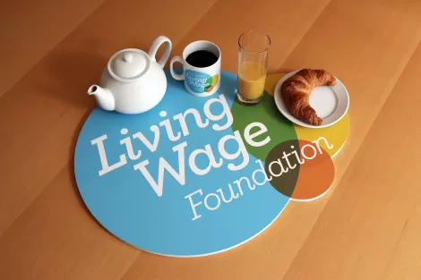 Living Wage logo breakfast
