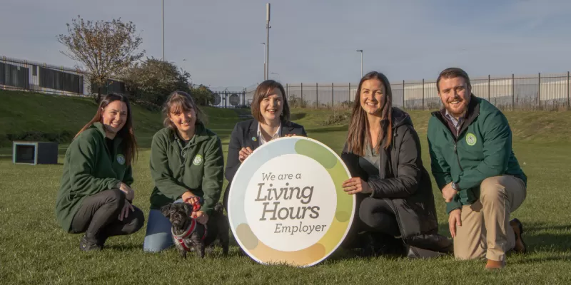 Edinburgh Dogs and Cats Home with Living Hours logo